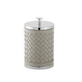 Riviere Milano box, large, chrome/grey