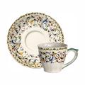 Gien Toscana US coffee/tea cups and saucers, set of 2