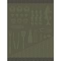 Le Jacquard Francais Braise tea towel, green