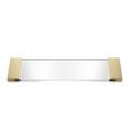 Decor Walther Pure tray, clear glass & gold matt