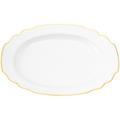 Augarten Wien Belvedere Goldrand Platte oval, groß