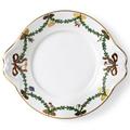Royal Copenhagen Star Fluted Christmas cake platter with handles