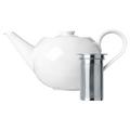 Sieger by Fürstenberg Stella White teapot with tea strainer