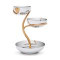 L'Objet Deco Leaves three tier cake stand, small