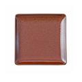 Jaune de Chrome Granite Rouge quadratischer Teller, 24 x 24 cm
