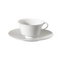 KPM Urania tea cup and saucer, white