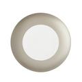J.L Coquet Hémisphère Grey Metallic flat round platter, small