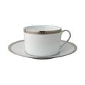 Bernardaud Athena Platin Frühstückstasse mit Unterteller