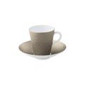 Raynaud Minéral Irisé Grey double espresso cup and saucer