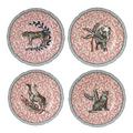 Bernardaud Braquenié Set aus 4 Desserttellern, 4 Dekore