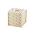 Riviere Milano tissue-box cover, square, ivory