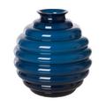 Venini Vase Deco, H 29 cm, dunkelblau