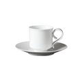 Fürstenberg Carlo Dal Bianco - Weiß Espressotasse mit Unterteller