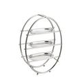 Greggio Circle oval three-tier pastry stand, small