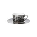 Haviland Tiara Black/Platinum tea cup and saucer