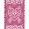 Le Jacquard Francais Amour tea towel, pink