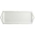 Gien Rocaille White rectangular cake platter