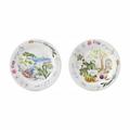 Gien Provence Set aus 4 Brottellern, 2 Dekore