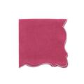La Gallina Matta Angelina napkin, cassis/white