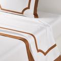 Yves Delorme Haussman top sheet, camel, 300 x 320 cm