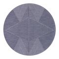 Le Jacquard Francais Club Etoile round placemat, blue (Denim)