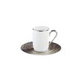 Raynaud Italian Renaissance Platinum double espresso cup and saucer