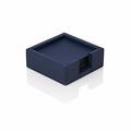 Giobagnara Tao square glass coasters, royal blue, set of 6