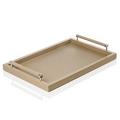 Giobagnara Elie Saab leather tray, large, taupe