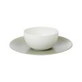 J.L Coquet Hémisphère Kaki-Green sauce boat, white top and Hémisphère Kaki-Green base