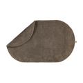 Rhomtuft Badteppich Exquisit oval, 50 x 75 cm, taupe