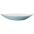 Raynaud Minéral Irisé Hellblau Schale XL, spindelförmig