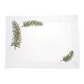 Eri Textiles Leinenplatzsets Weihnachtszweige, 6er-Set