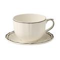 Gien Filets Manganese jumbo cup and saucer