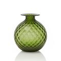 Venini Vase Monofiori Balloton, H 16,5 cm, apfelgrün