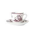 Bernardaud Albertine Prune espresso cup and saucer