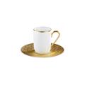 Raynaud Italian Renaissance Gold double espresso cup and saucer