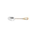Christofle Marly tea spoon, silverplated with gold accents