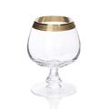 Moser Lady Hamilton Gold cognac glass