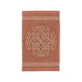 Leitner Rosetta guest towel, rust red