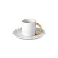 L'Objet Mojave Gold Espressotasse mit Unterteller