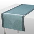 Le Jacquard Francais Symphonie Baroque runner, peacock-grey, 50 x 150 cm