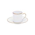 Bernardaud Palmyre single espresso cup and saucer