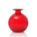 Venini Monofiori Balloton vase, h 16,5 cm, red