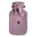 Eagle Products Heart hot water bottle, mauve