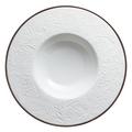 Raynaud Italian Renaissance White with platinum rim deep plate with rim