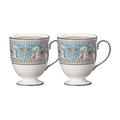 Wedgwood Florentine Turquoise Henkelbecher, 2er-Set