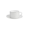 Wedgwood Gio Platinum Teetasse mit Unterteller