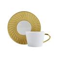 Bernardaud Twist Gold Teetasse mit Unterteller