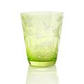 Theresienthal Schliersee tumbler, lime, pattern deer & wild duck