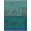 Le Jacquard Francais Paris Panorama tea towel, jardin
